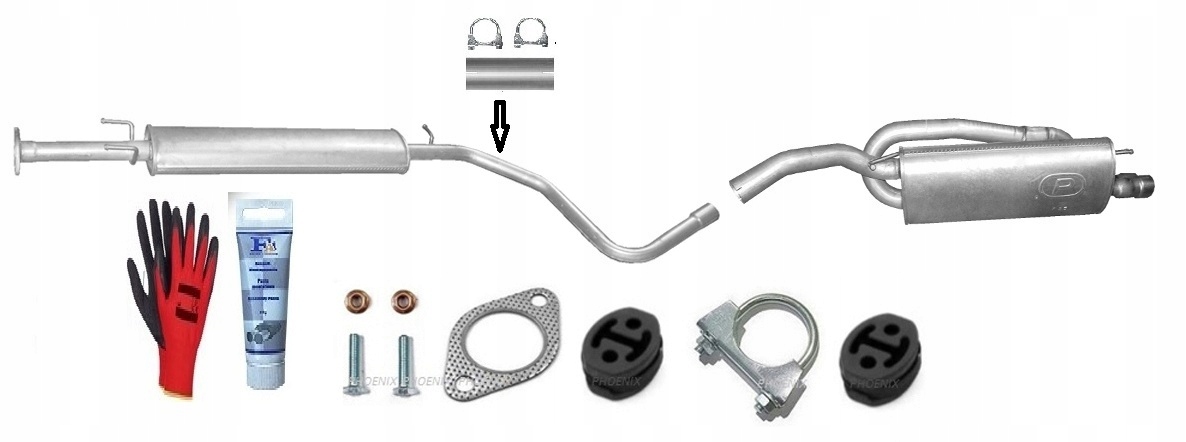 Fiat Stilo 1.6 16V Pda 77kW (2005-2006) Hatchback Tlumiče sada+bonus