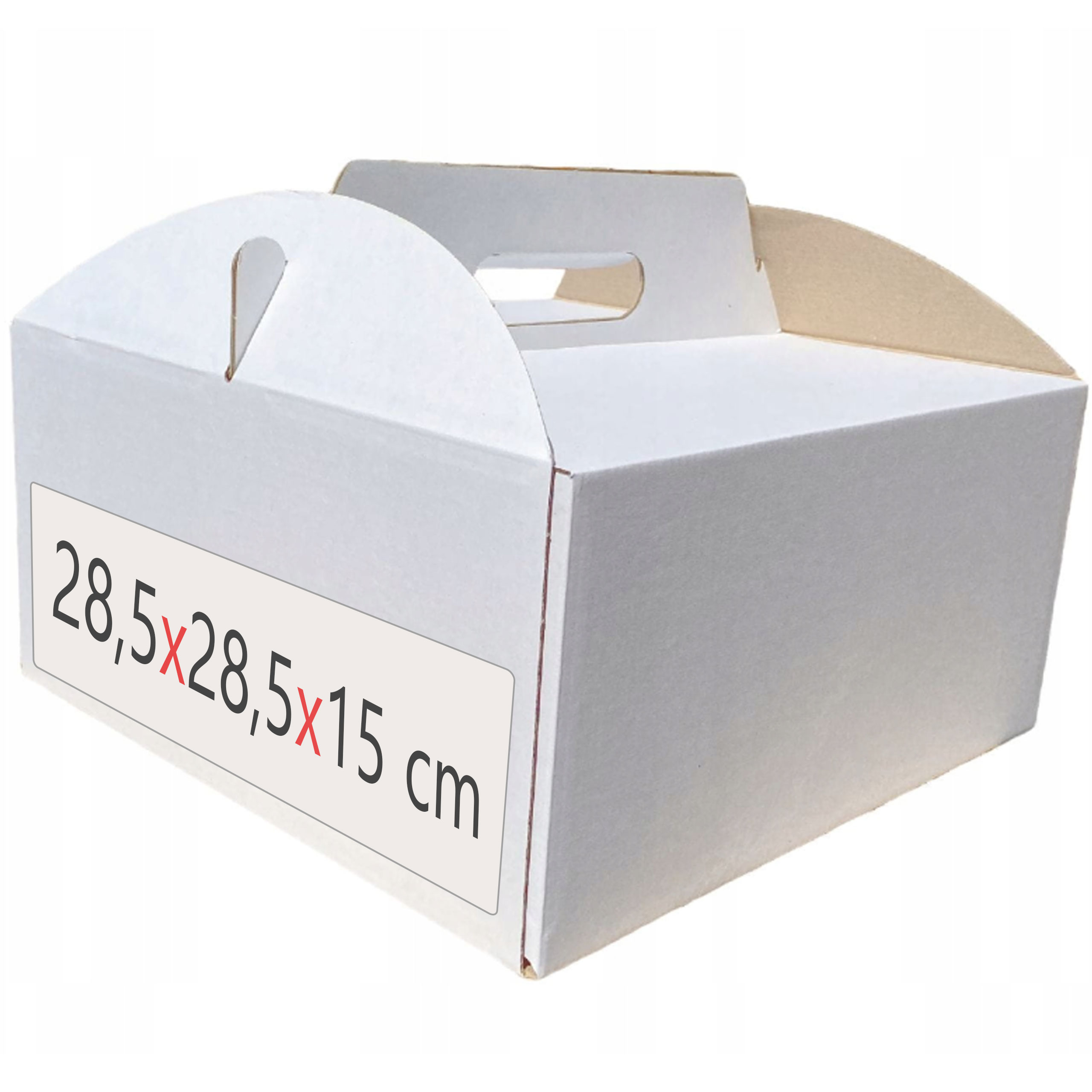 

Pudełko Na Tort Opakowanie 28,5x28,5x15cm 10 szt