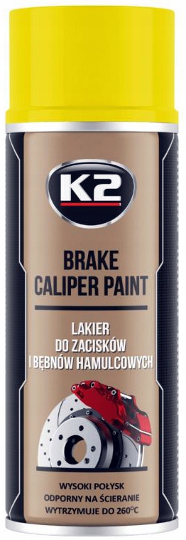K2 - BRAKE CALIPER - LAKIER DO ZACISKÓW - ŻÓŁTY - 400 ML