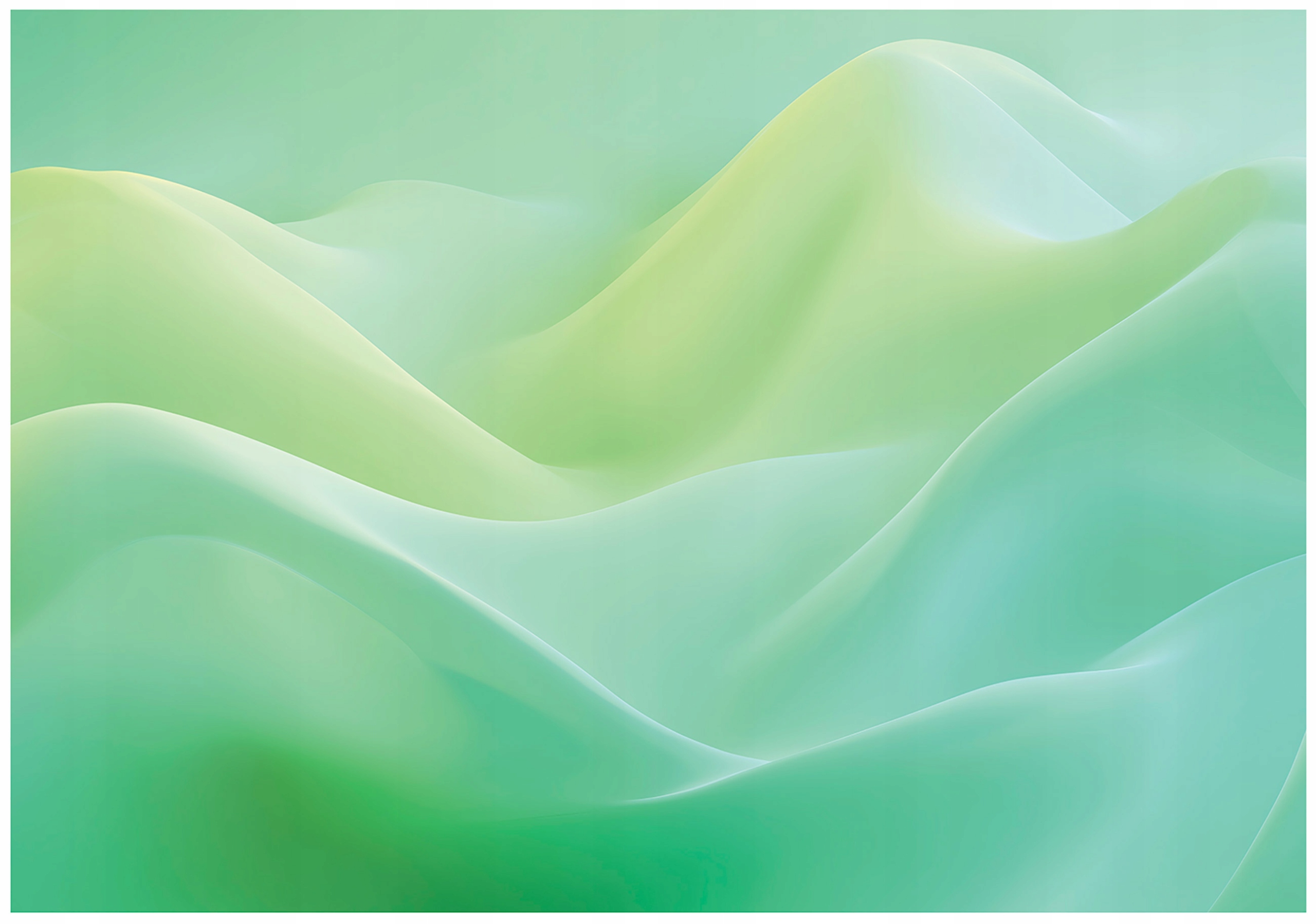 Vinylová Tapeta Na Flizeline Abstrakcia Vlny Zelená Geometrická 368x254