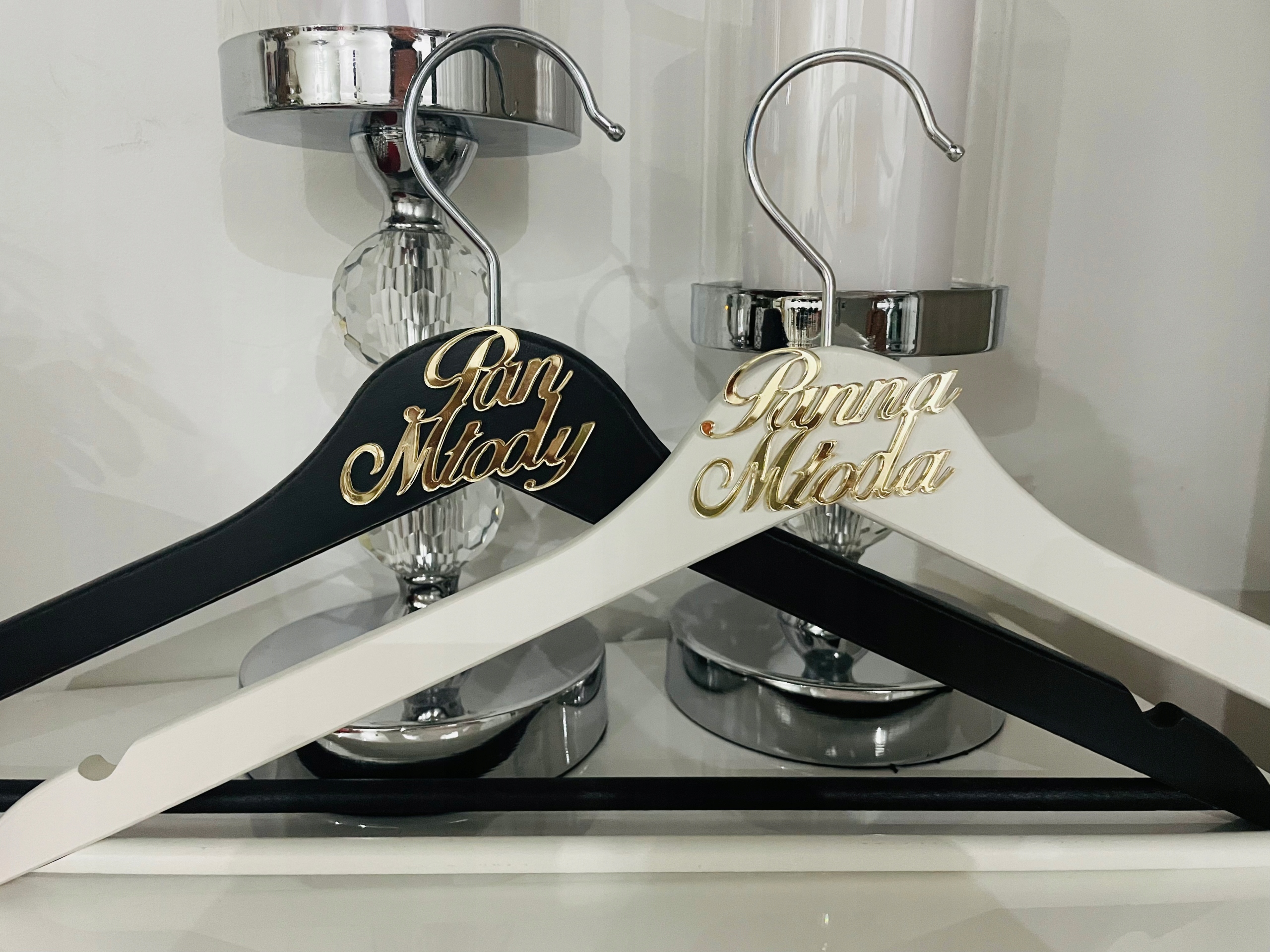 WIESZAKI ŚLUBNE PANNA MŁODA PAN MŁODY ZŁOTY NAPIS Kod producenta 002