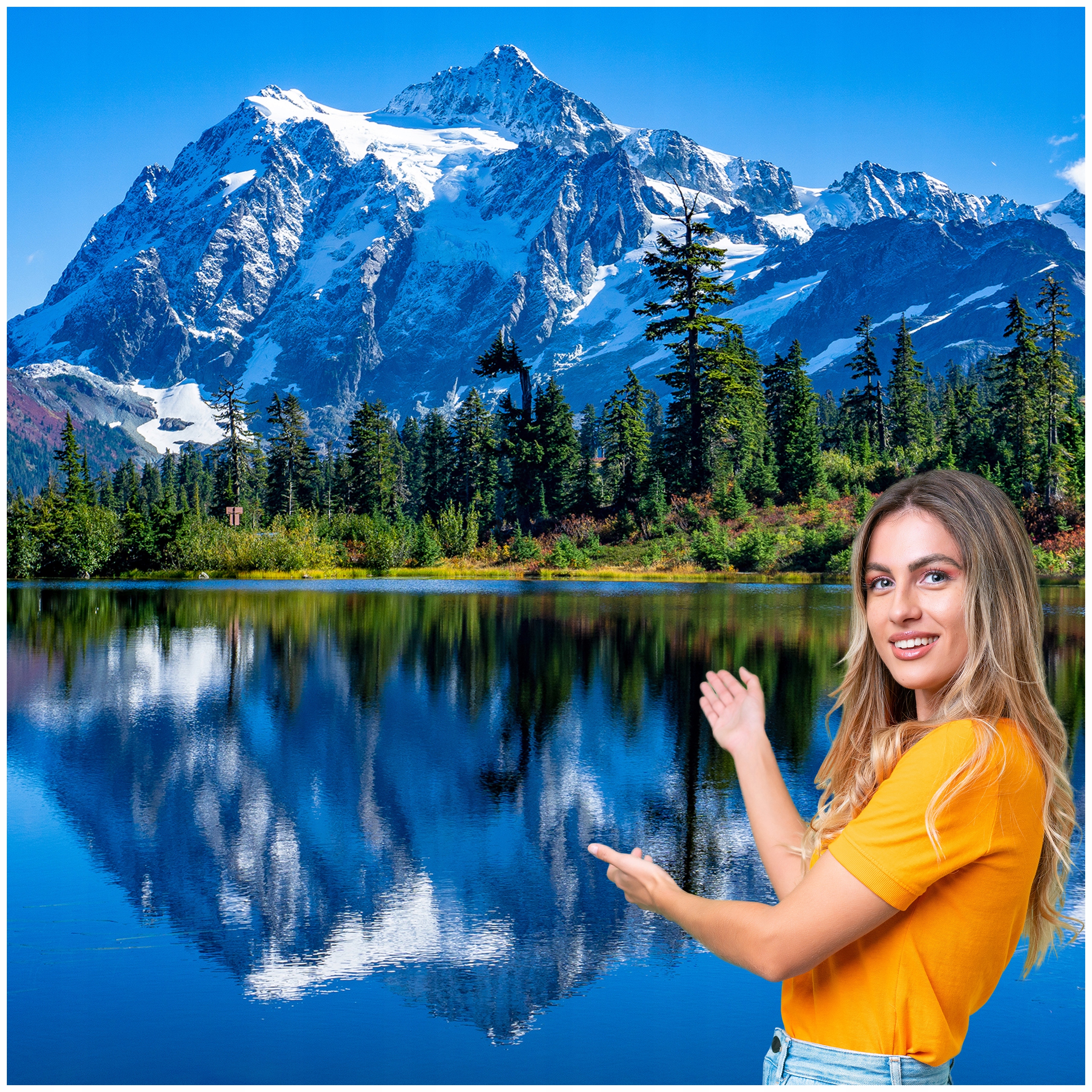 Fototapeta 3D Obývací Pokoj Ložnice Hory Les Příroda Krajina 294x260 F GLNK07