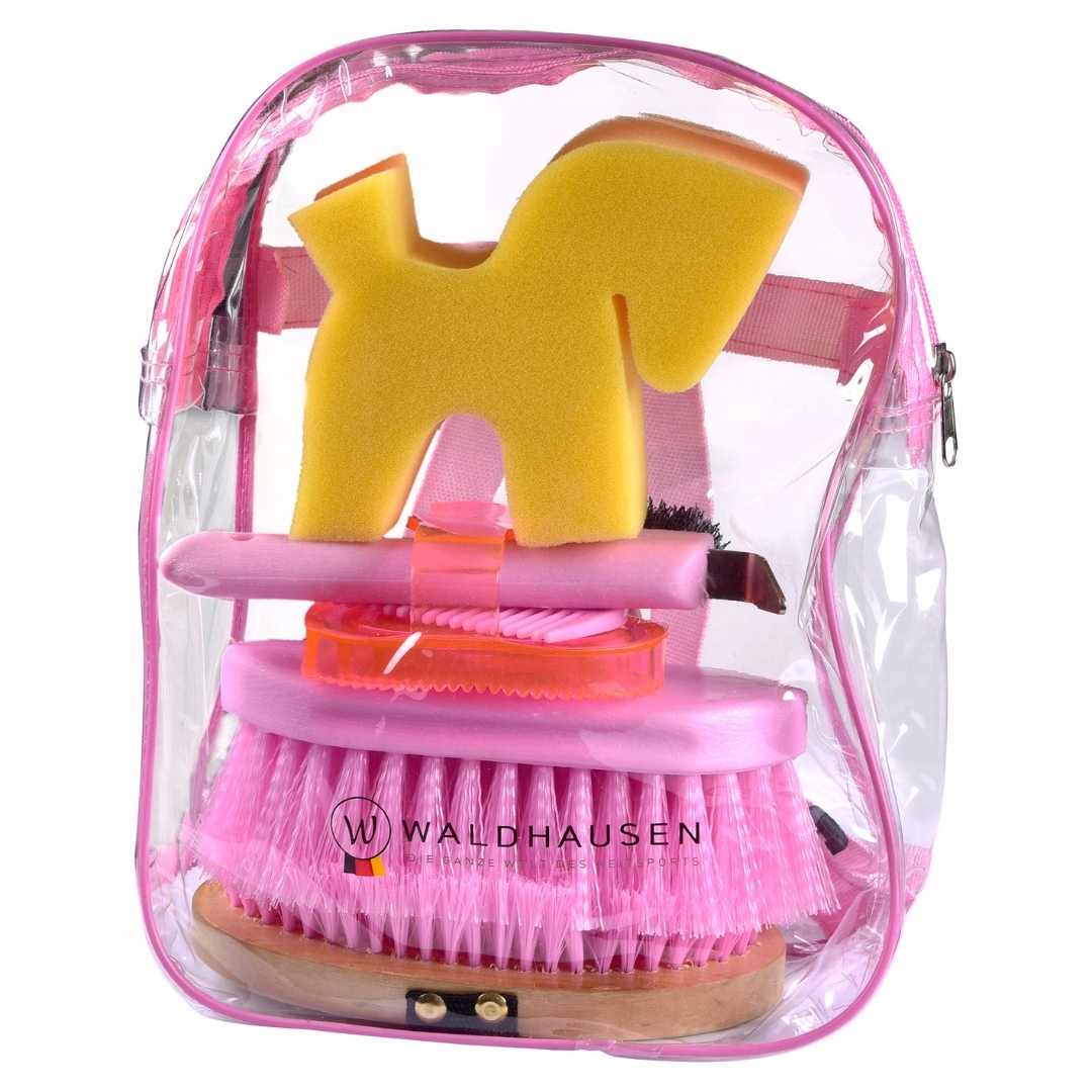 Grooming Kit sada pro péči o koně růžová Waldhausen