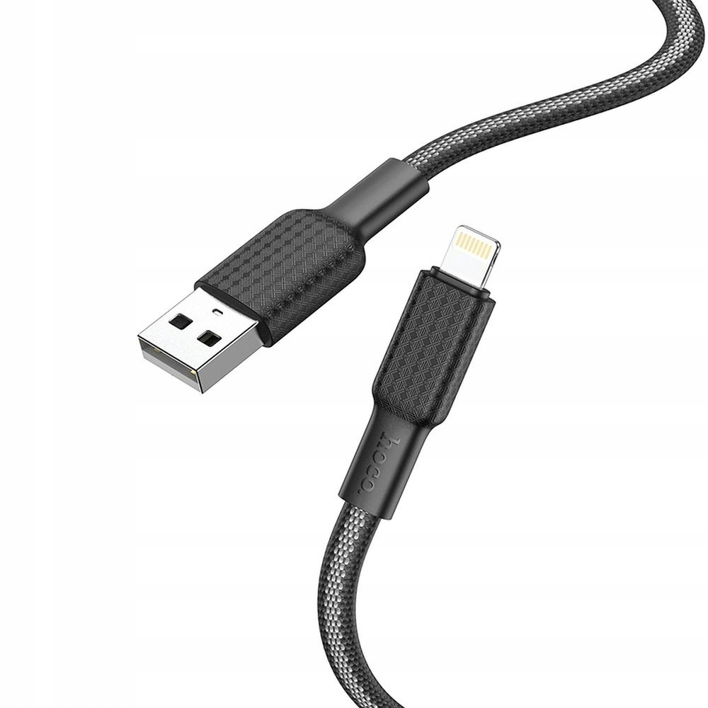 Hoco kabel Usb A do Lightning 2,4A X69 1 m czarno biały