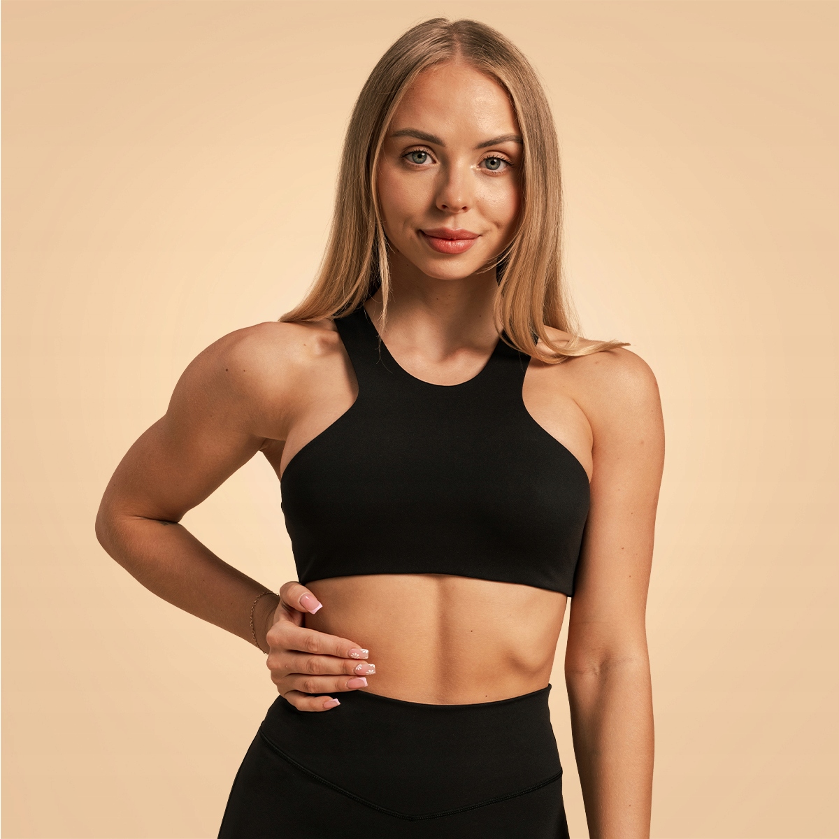GymBeam Biustonosz sportowy Venture Black XXL