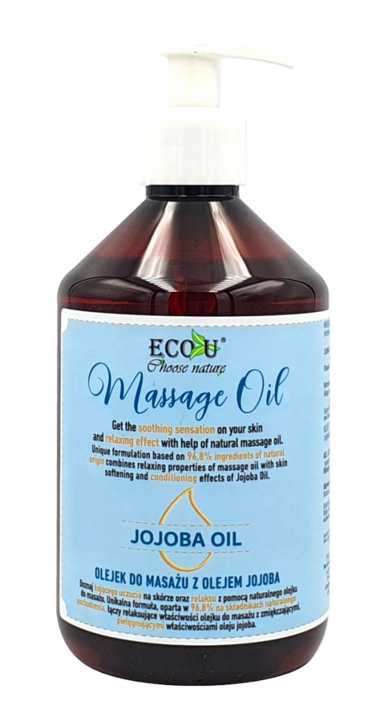 

Olejek do masażu Eco-U z Olejem Jojoba (500 ml.)