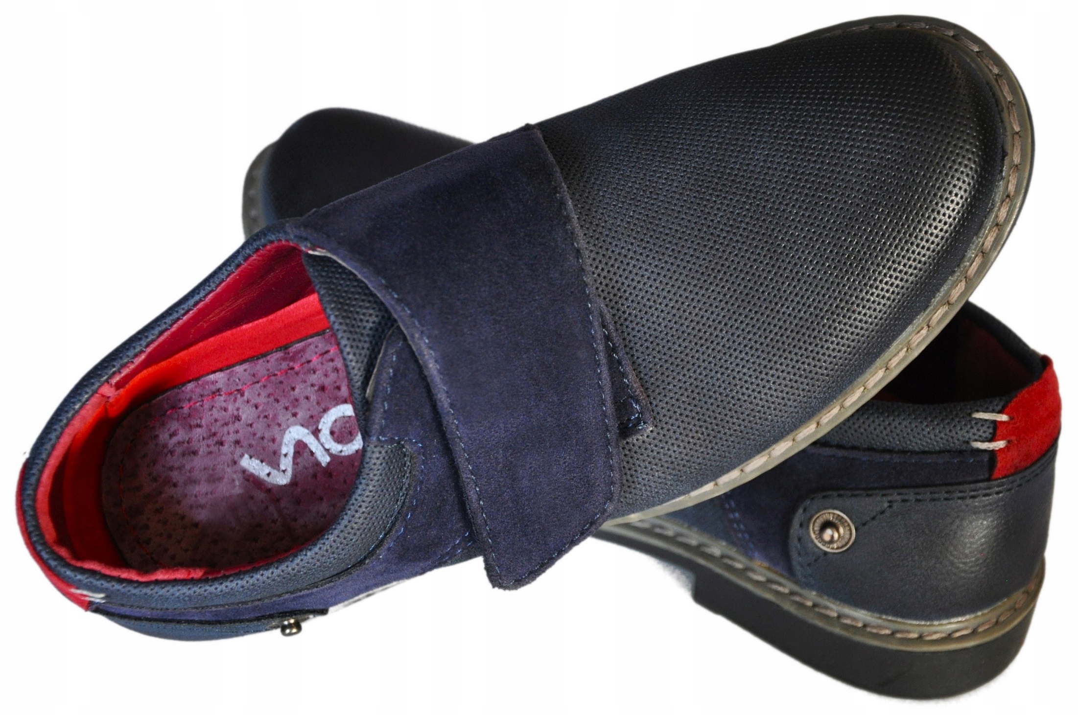 SALVI Mokasyny zgrabne wizytowe granat r 29 Płeć chłopcy