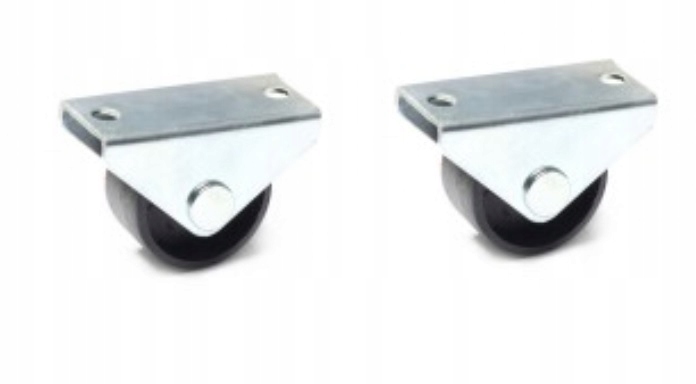 

Kółko małe proste plastikowo stalowe czarne 30mm 2