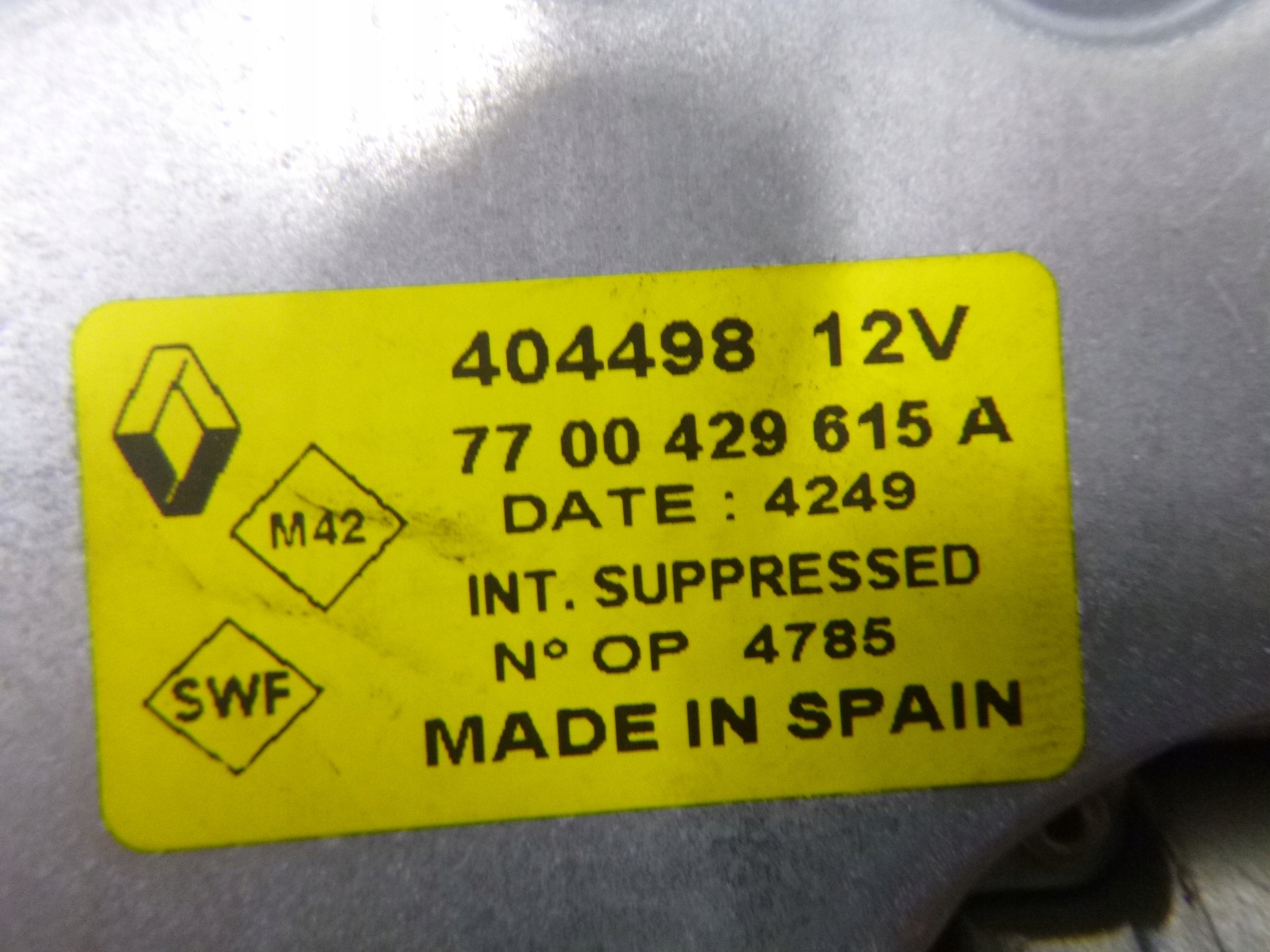 WISCHERGESTÄNGE + WISCHERARM HECK RENAULT CLIO II