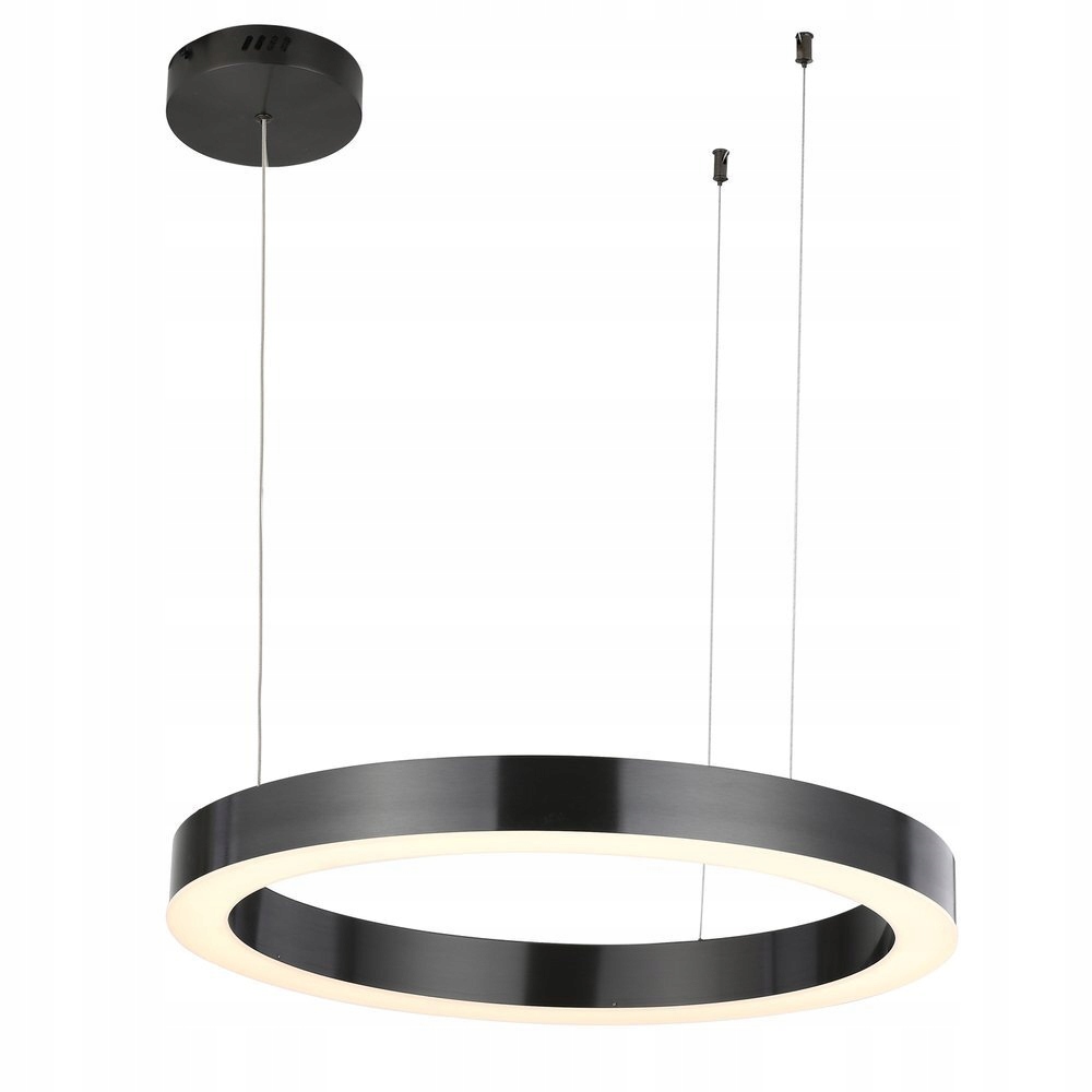 Závěsná Led Lampa 60 cm Titanová Circle moderní