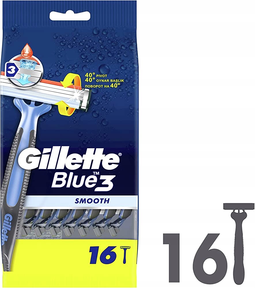 

Gillette jednorazówka Blue3 Smooth 16 sztuk