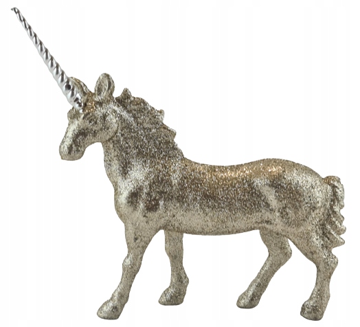 

Figurka Jednorożec 14 × 12 × 3 cm Brokat, Złoty