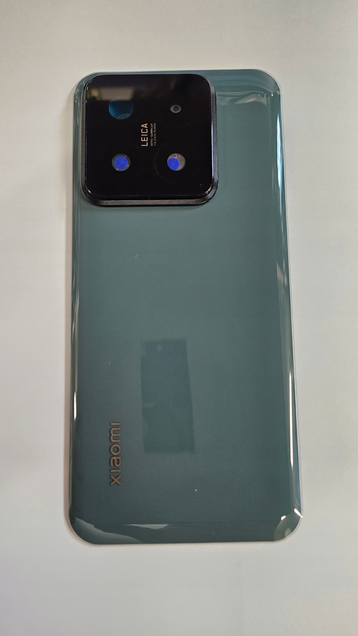 Klapka baterii Xiaomi 14 5G zielona z szybką kamery, taśmą montażową