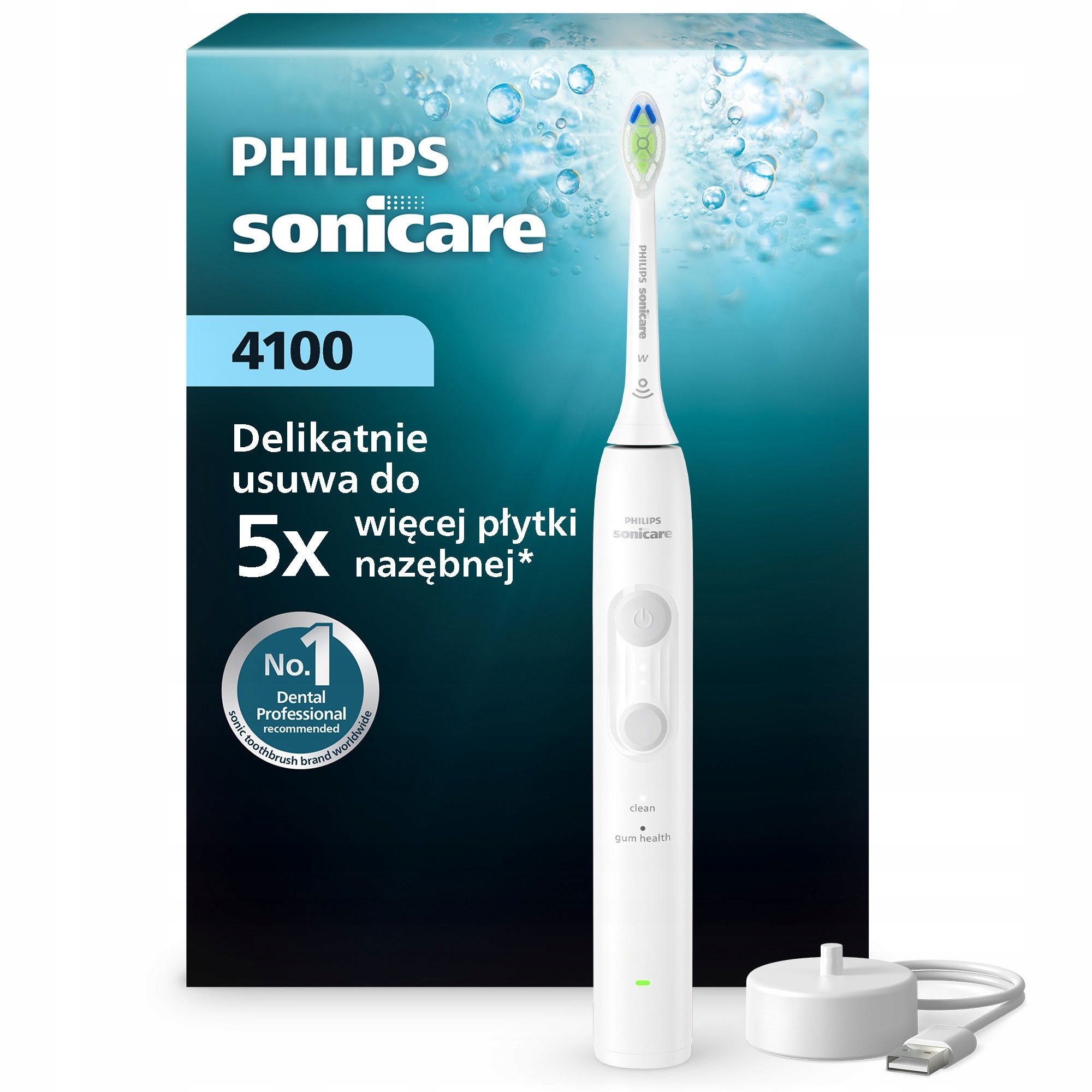 Philips Sonicare 4100 szczoteczka soniczna biała HX4041/41