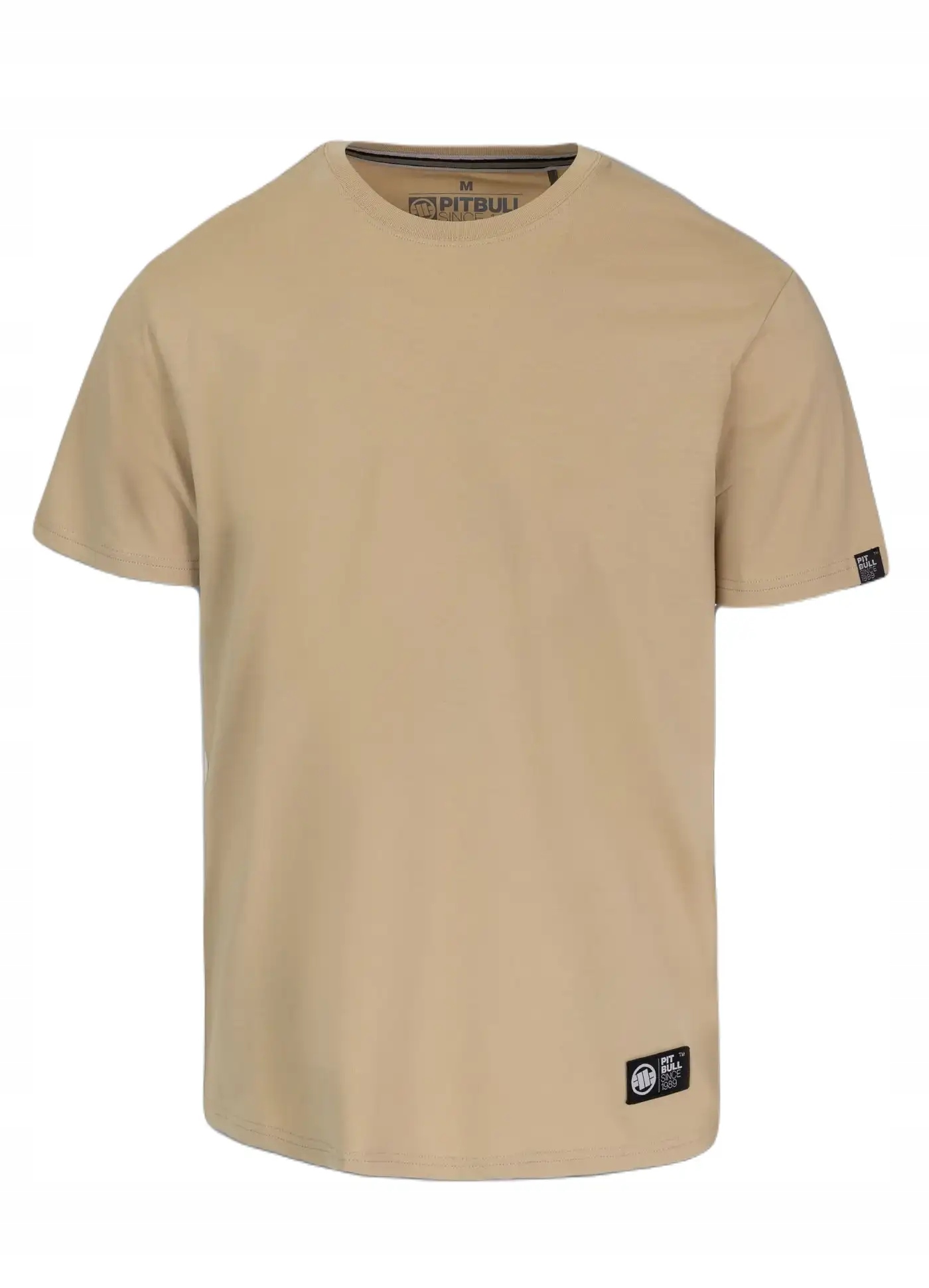 Klasyczna koszulka męska Pit Bull No Beżowa M
