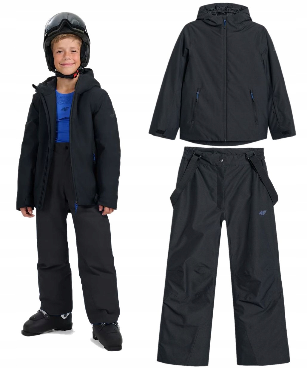 Kombinezon narciarski 4F spodnie kurtka TJAM0820+FTRF0949 20S/20S 164 cm