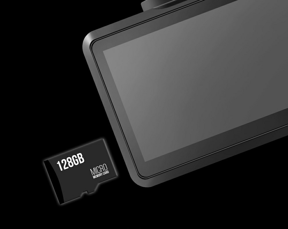 K2PRO Wideorejestrator 4K SONY IMX335 Wifi GPS Additional Features camera automatic start motion sensor shock sensor HDR WDR H 264 codec sound recording display