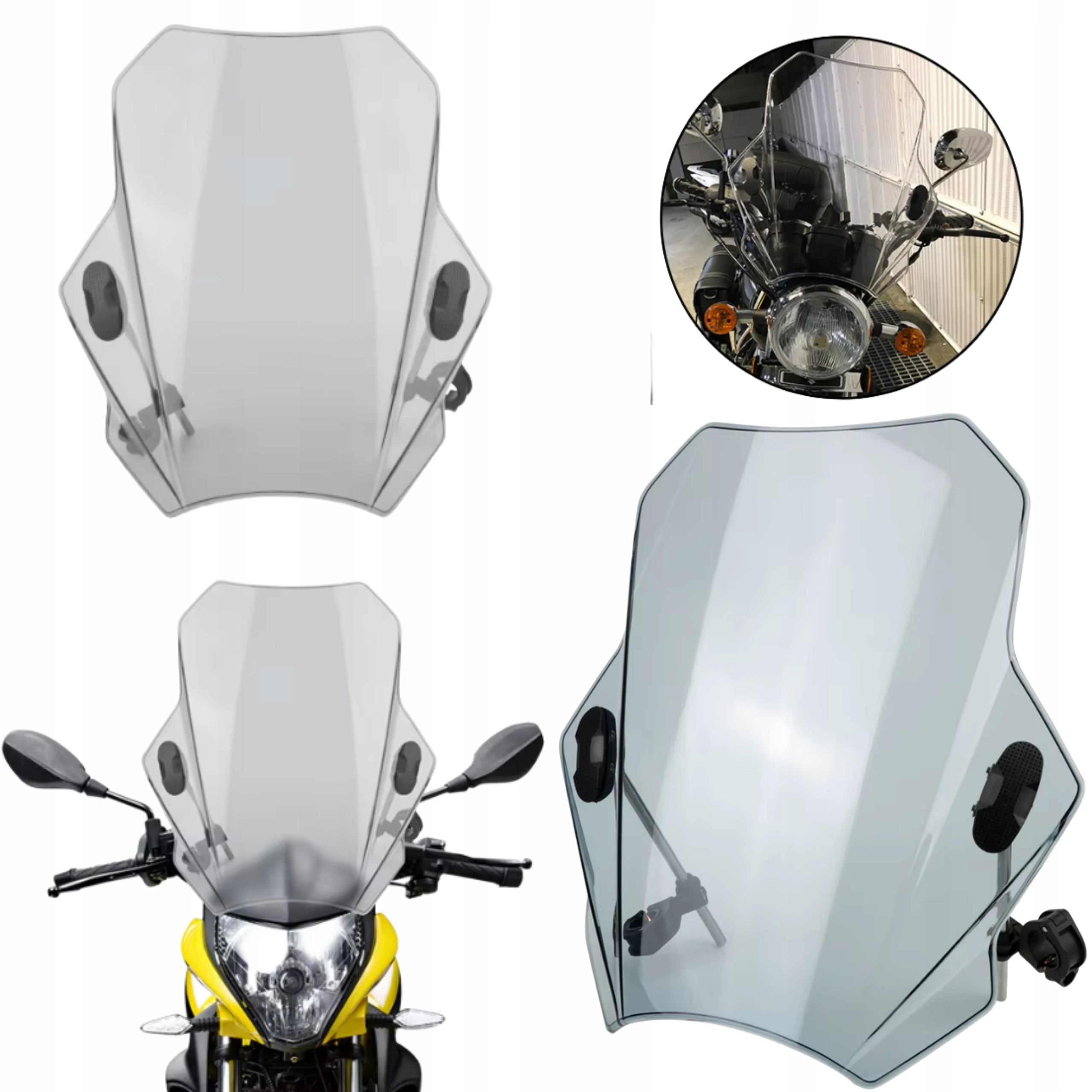 Univerzálna Ovečka Motocykel Priehľadné sklo Clear Akryl 42,5 x 39 cm