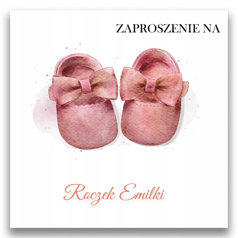 ZAPROSZENIA NA ROCZEK 1szt IMIĘ KOPERTA 123 Rodzaj chrzest