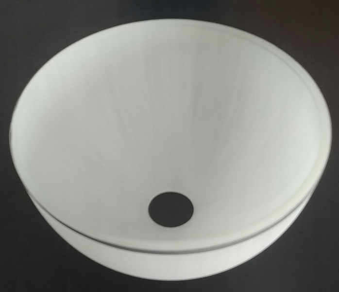 KLOSZ DO LAMP,ŻYRANDOLI,STOJĄCYCH MISKA SZKL.E27 Marka inna