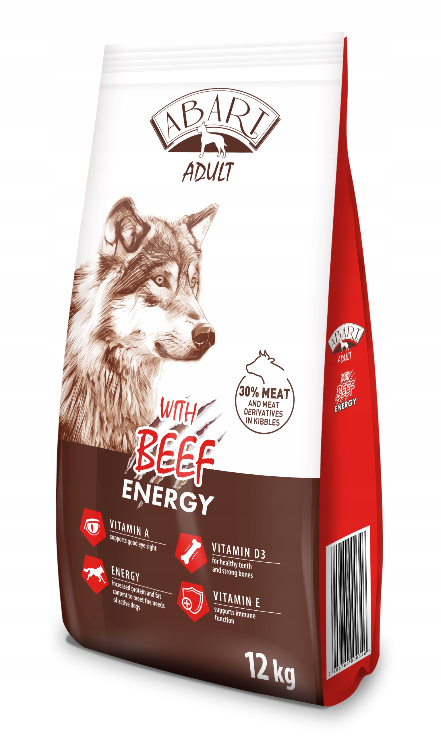 Abart Dog Beef Energy, Sucha karma dla psa z wołowiną 12kg