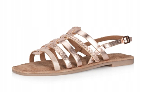 Tamaris Dámské Metalické Sandály Na Léto, Zlatá Kůže 40 Ž9C