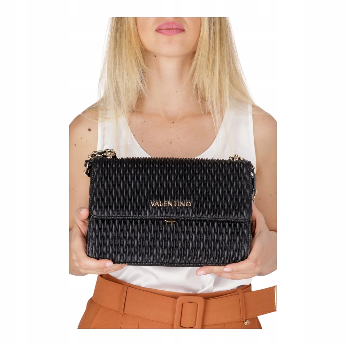 Valentino Dámská Kabelka Frequency Re Flap Bag Černá