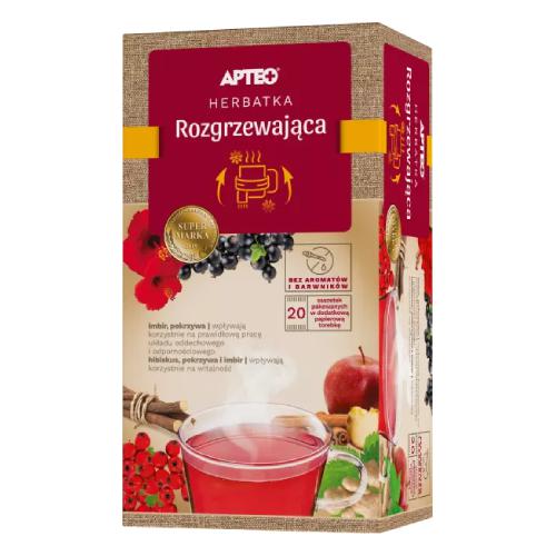 

Herbatka rozgrzewająca z imbirem Apteo, 20saszetek