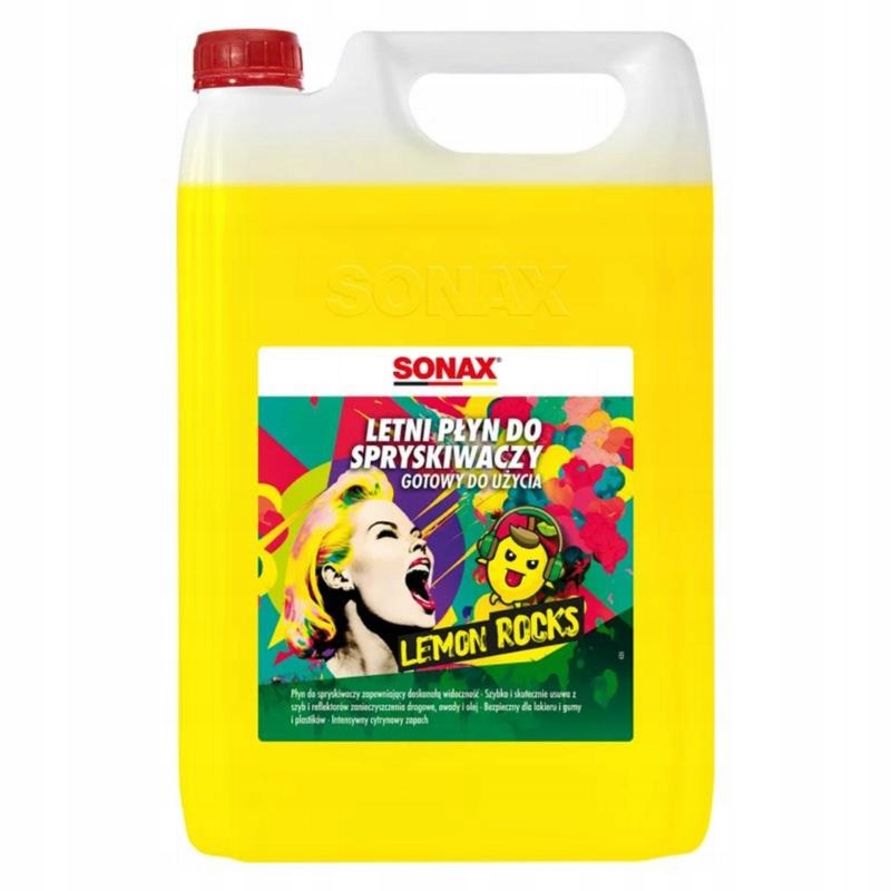 Sonax letni płyn do spryskiwaczy Lemon Rocks 4L