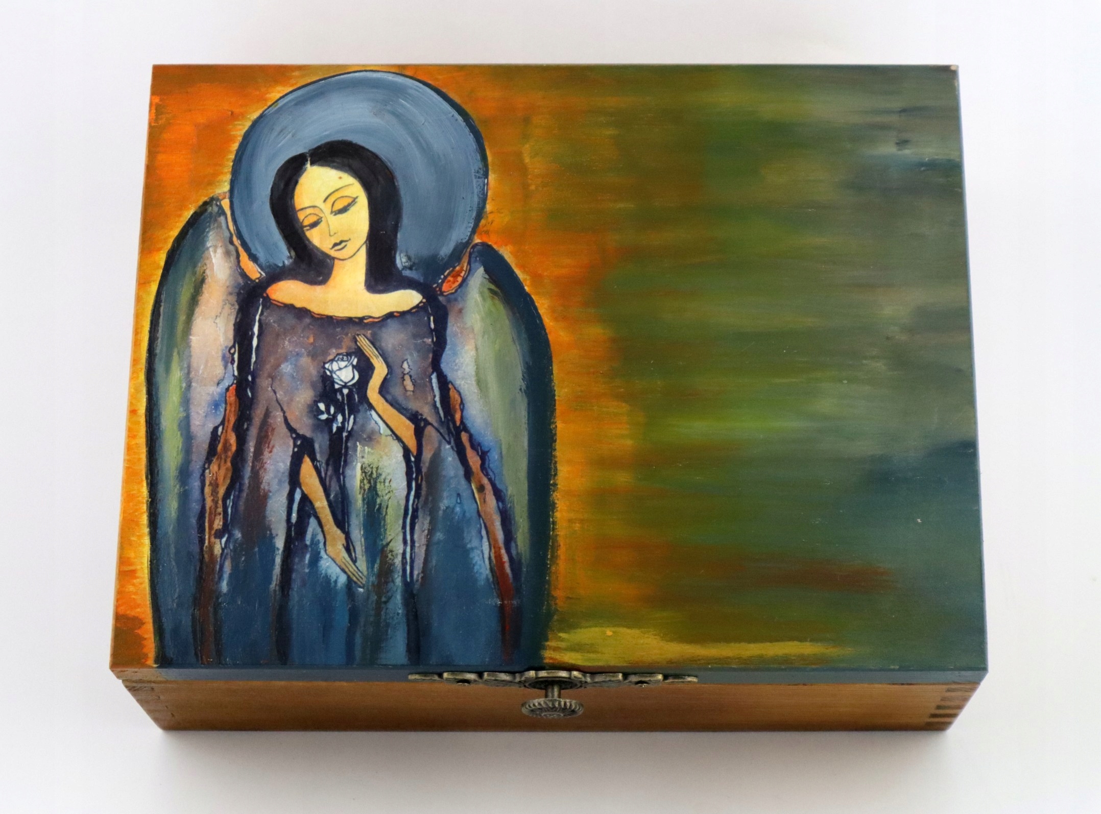 Ruční práce s duší! Truhla na poklady s přihrádkami romantický organizér