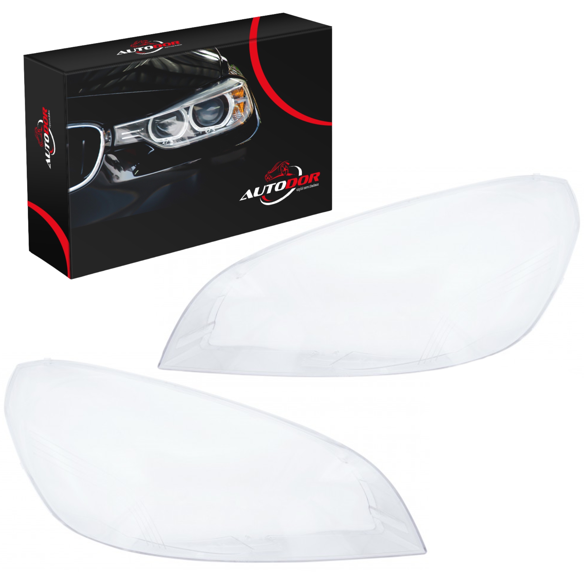 Volvo S60 V60 2009-2013 Skla Světlometů Předních Světel L+p Komplet