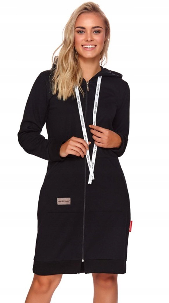 SZLAFROK Bluza Doctor Nap 4136 L / 40 czarny Marka Doctor Nap