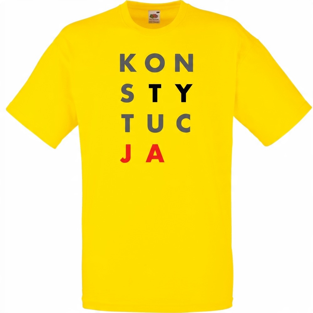 

koszulka konsTYtucJA XL żółta jaskrawa
