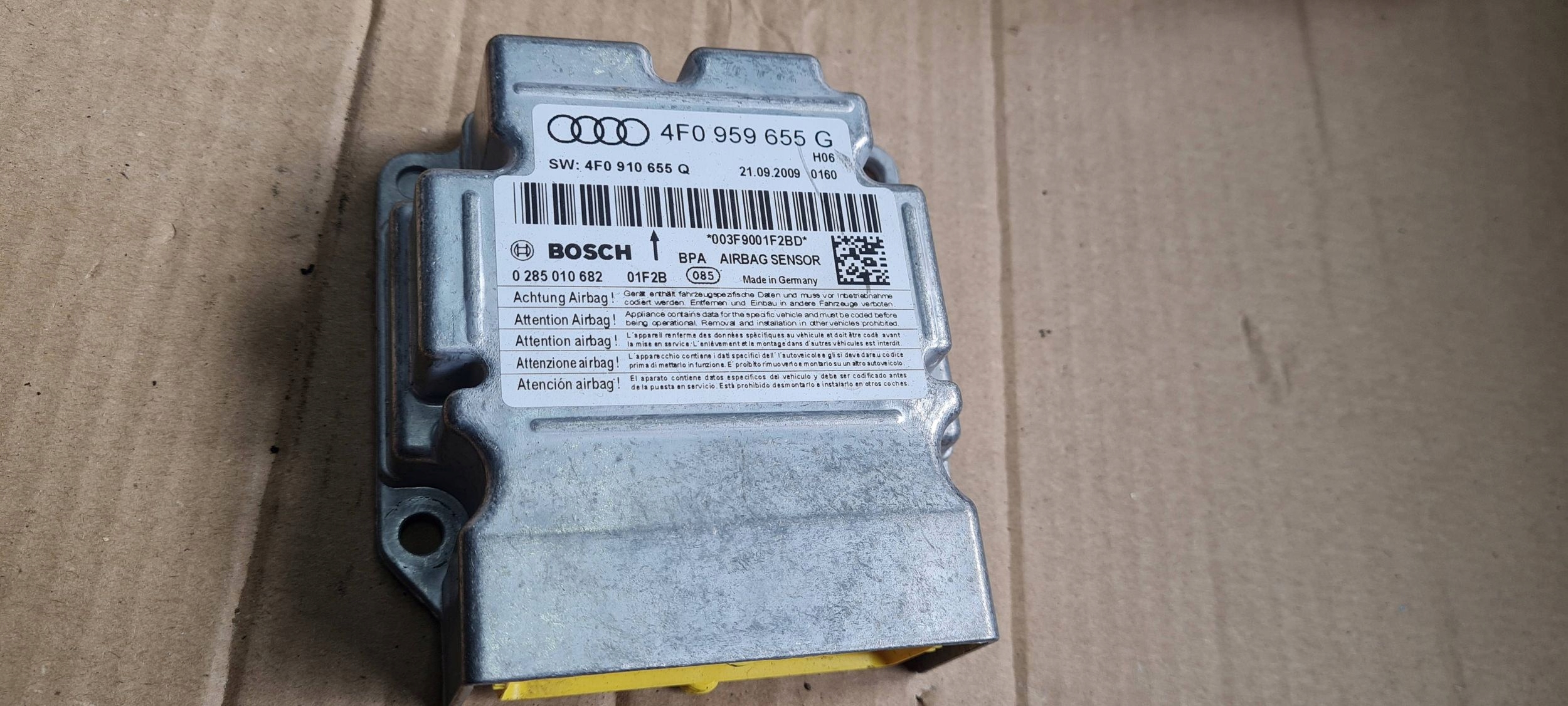 A6 C6 LIFT modulo Centralina airbag SENSOR airbag 4E0959655G