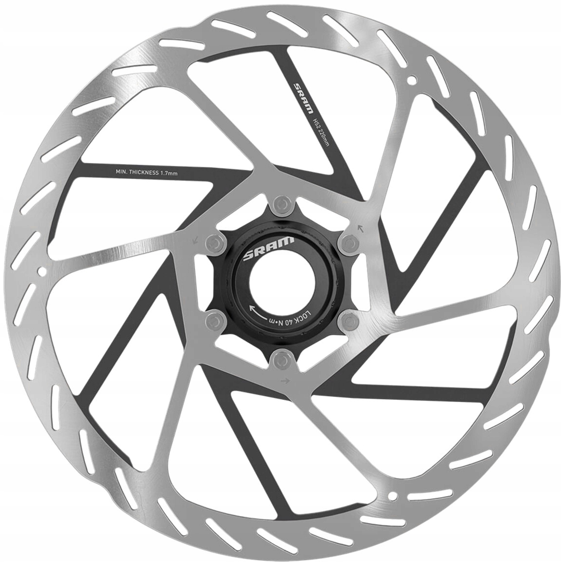 Tarcza Hamulcowa SRAM ROTOR CL CENTERLOCK HS2 180 mm ROUNDED