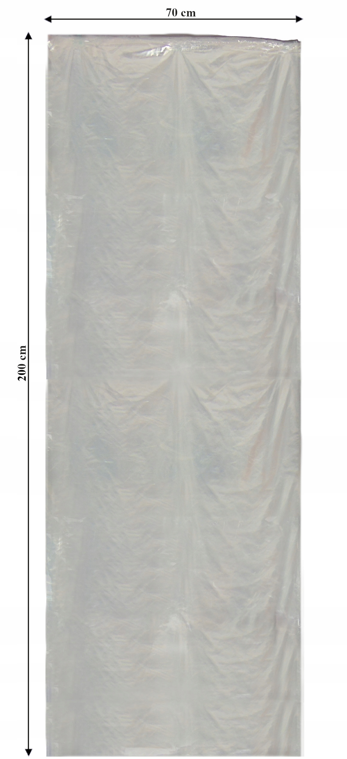 

Duże worki foliowe przezroczyste 70x200cm 10sztuk