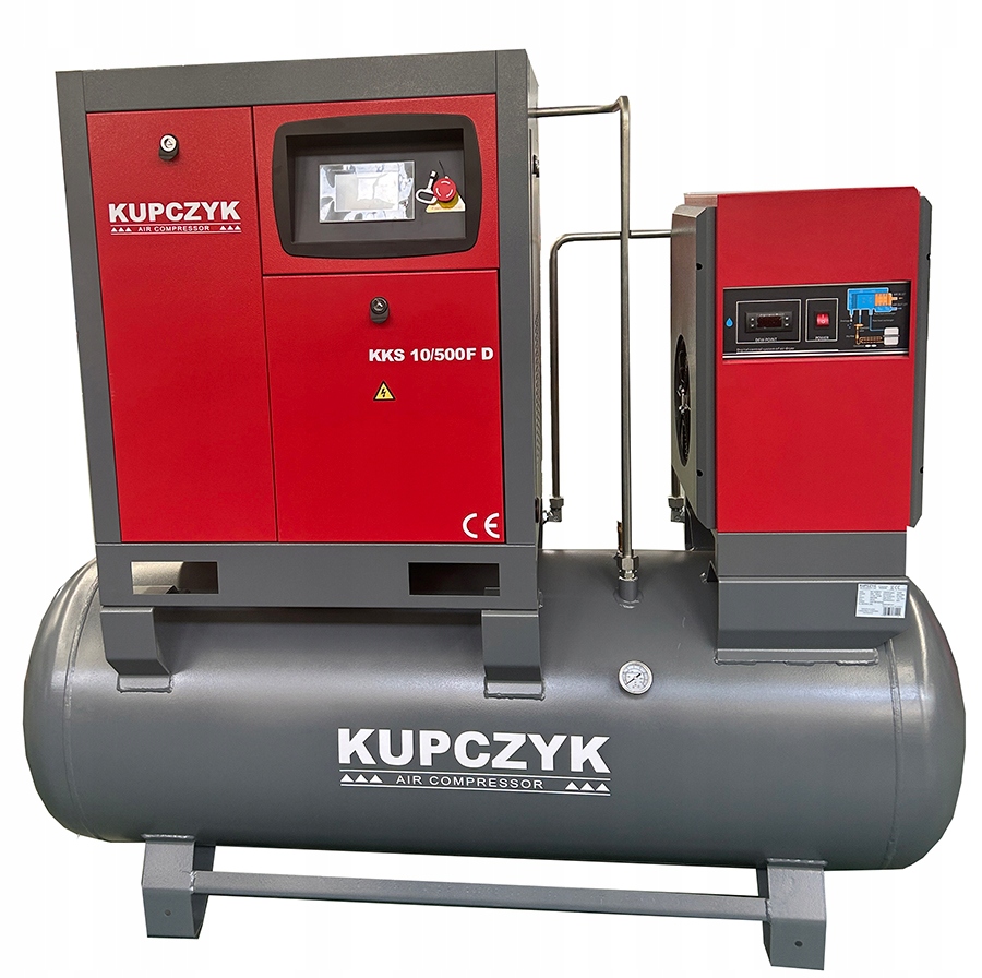 Kompresor śrubowy z osuszaczem KKS 10/500 FD 950 l/min 7,5 KW Falownik
