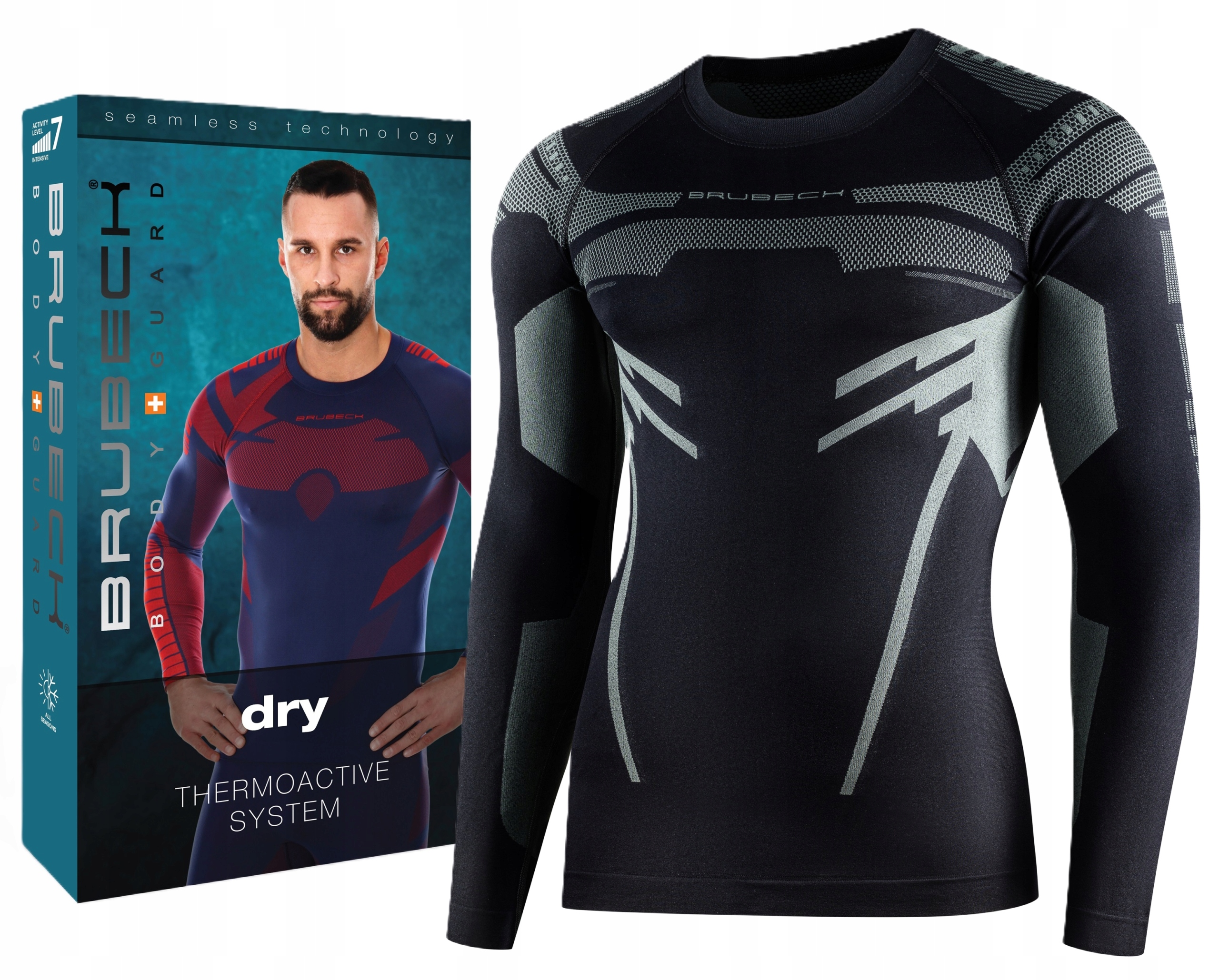 Brubeck Dry męska koszulka Turystyczna Górska Trekkingowa Piłkarska Brubeck