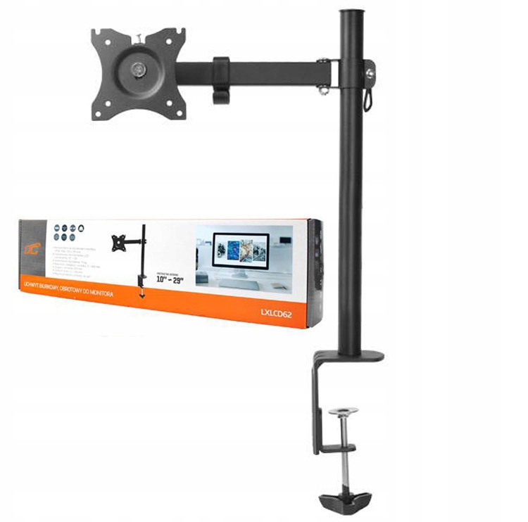 MOCNY UCHWYT WIESZAK BIURKOWY MONITORA TV 10'-29'