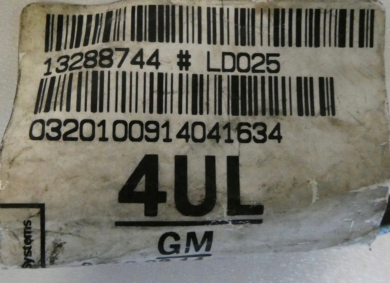 cablaggio Paraurti posteriore PDC 13288744 OPEL ASTRA J 4