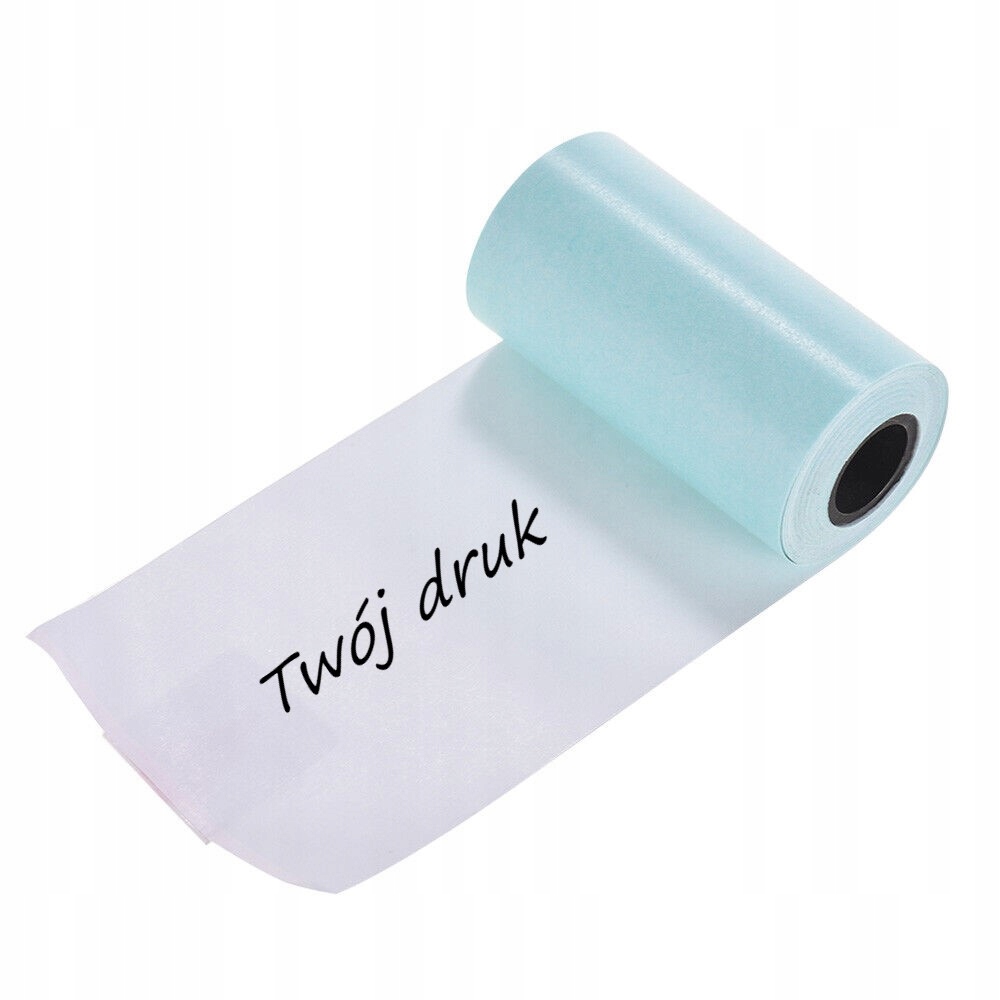 PAPIER SAMOPRZYLEPNY BIAŁY ROLKI WKŁADY DO MINI DRUKARKI DRUKUŚ APARAT 5SZT Model C15