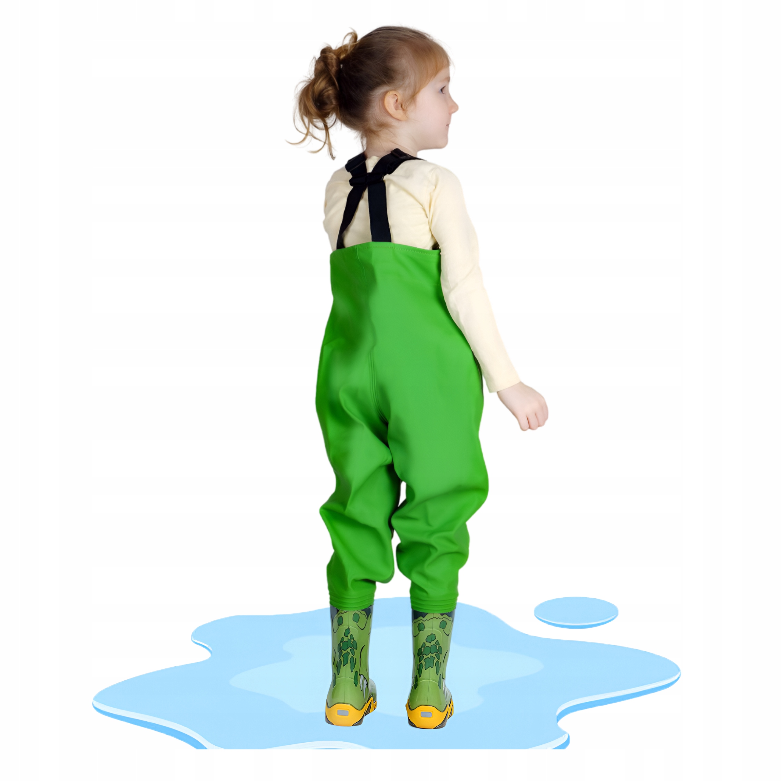 Dětské Pro Mládež kalhoty Krokodýlkové zelené pro mladého rybáře