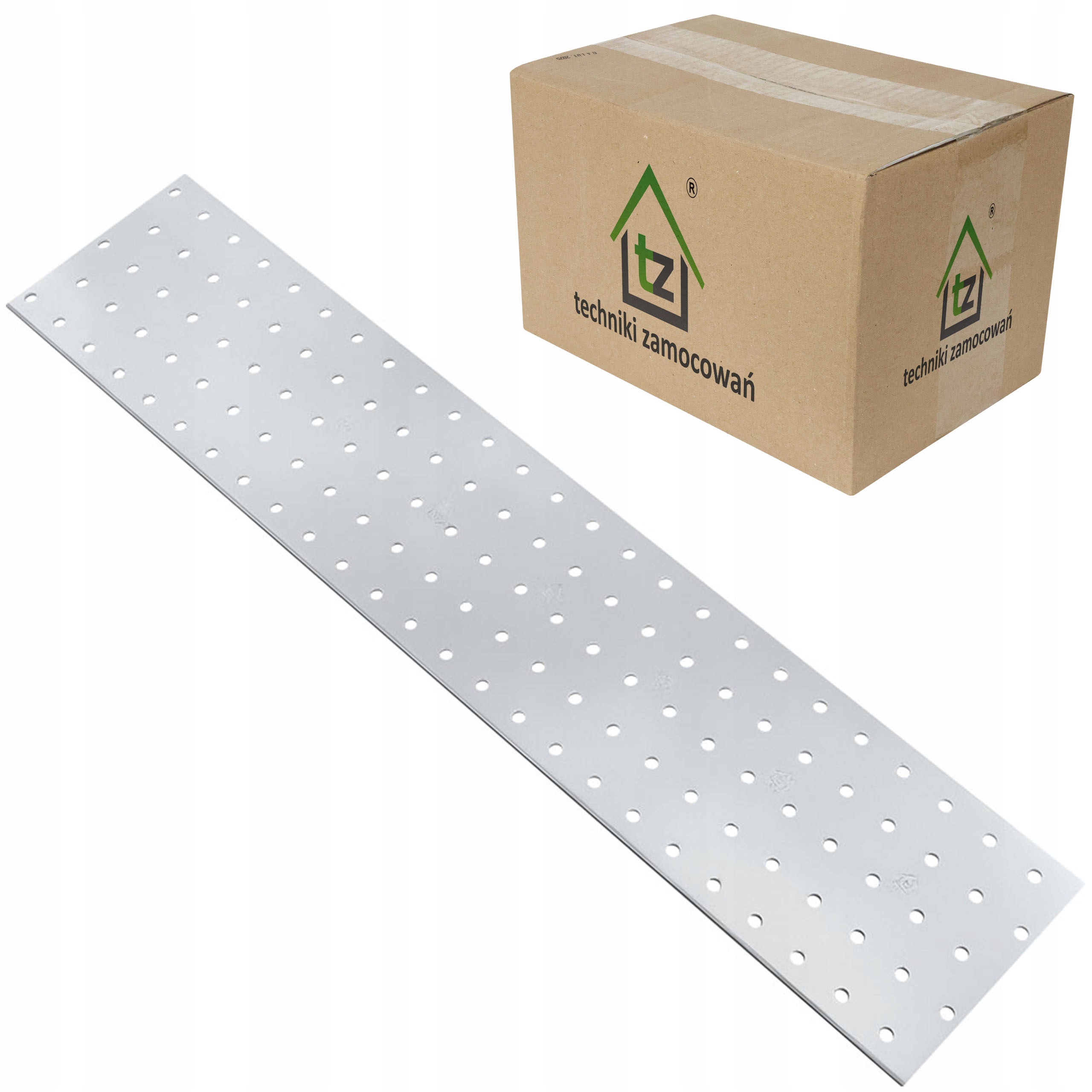 Perforované dosky 100 x 500 x 2 mm 25 ks Ploché tesárske spojky PP17