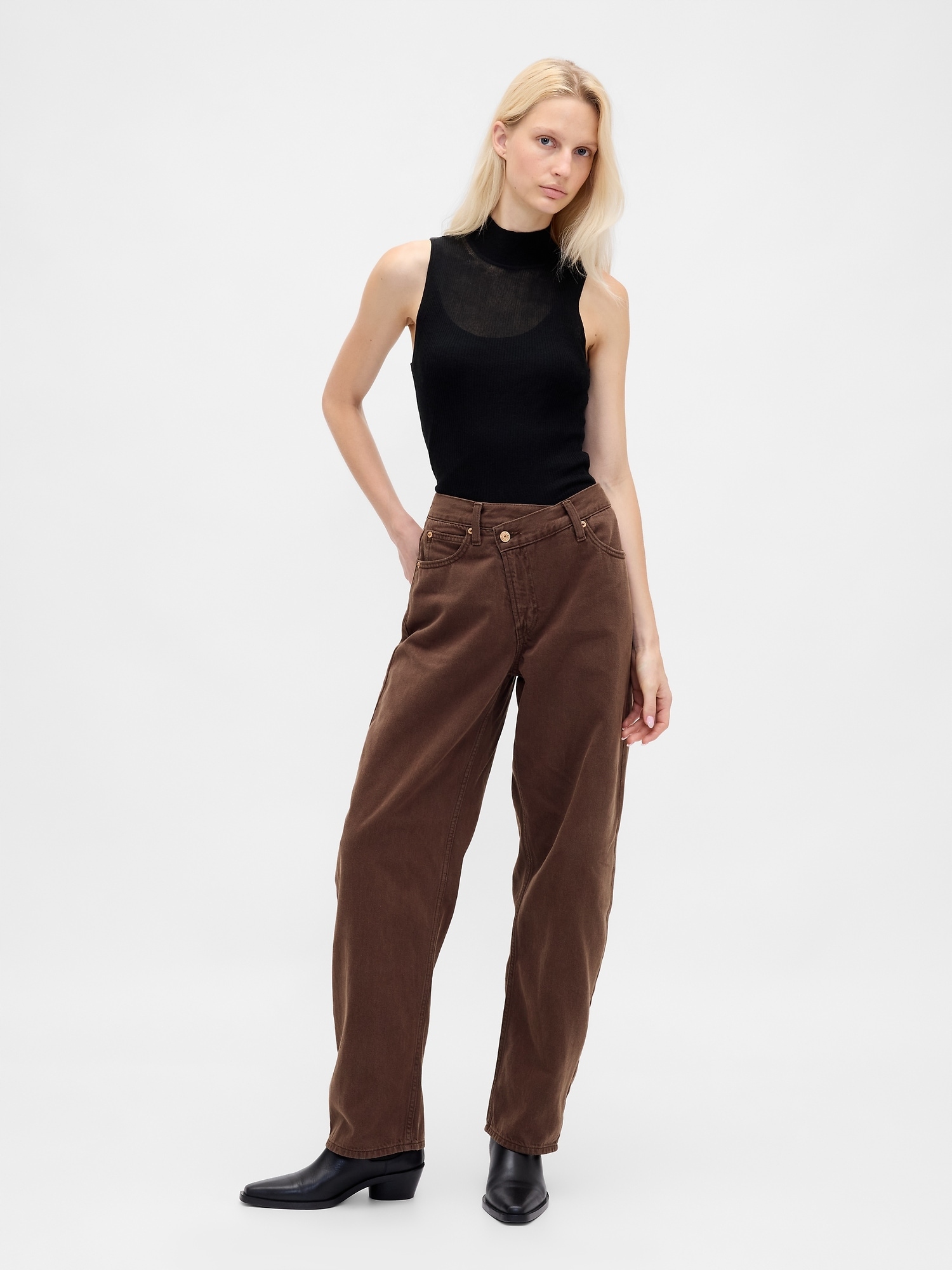 Gap Džíny Barrel Crossover UltraSoft