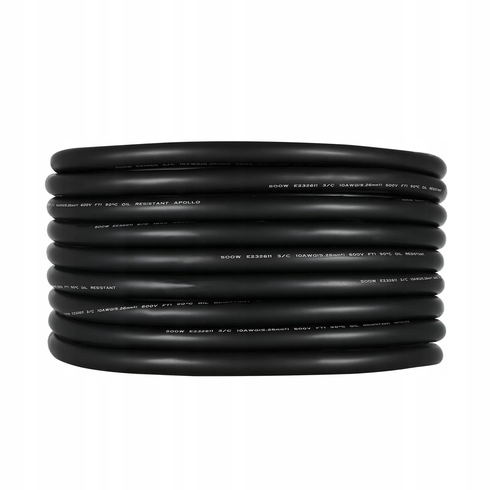 Elektrický kábel 10AWG 30,5 m medený 6 mm² prémiový napájací kábel