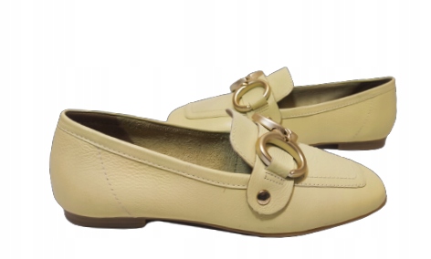 komfort mokasíny kůže Bottero 340304 žlutá r39