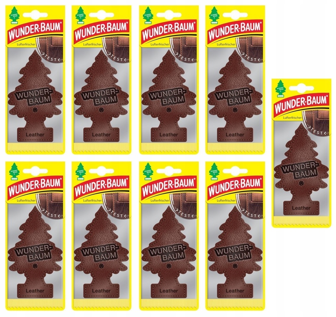WUNDER BAUM choinka SKÓRA ECHTLEDER DUFT x9