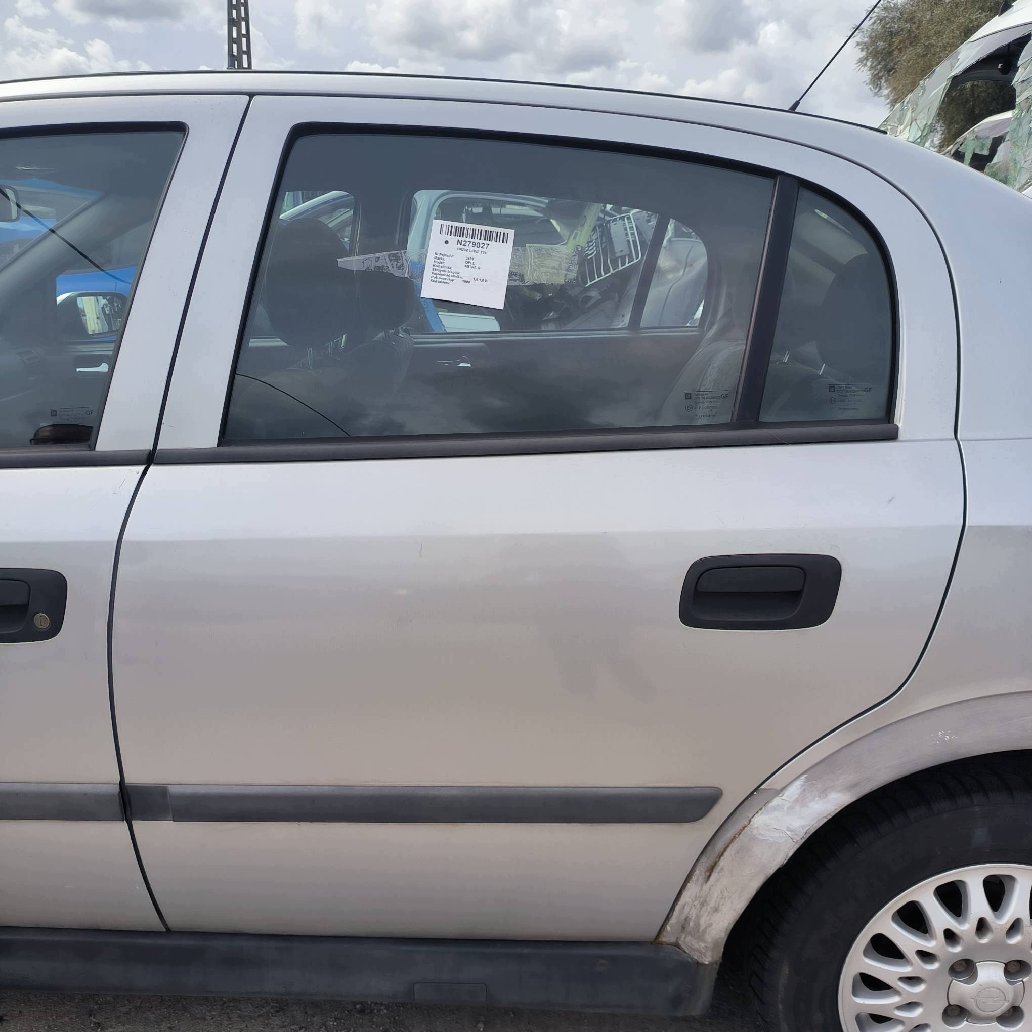 Tür links heck Z147 OPEL ASTRA G 5D HB