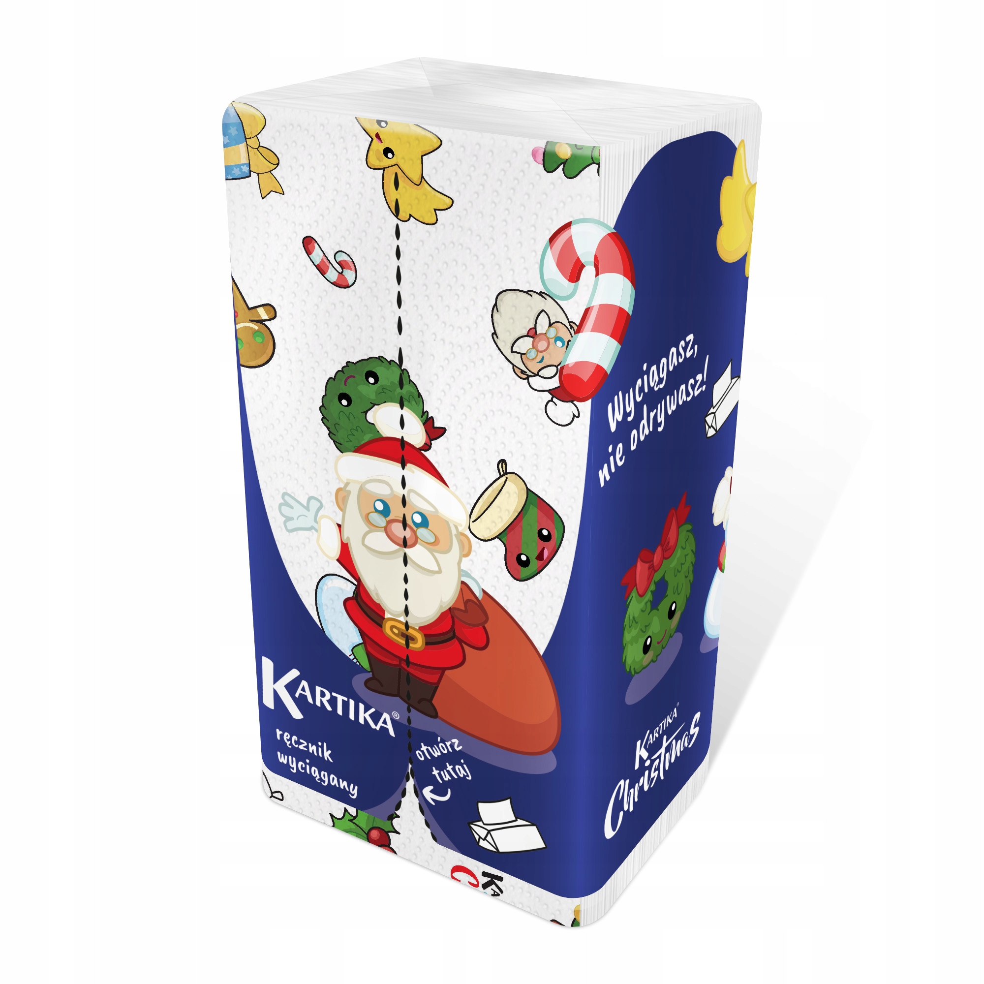 Levně Papírový ručník Zz Kartika Vánoční ručník pod stromeček 150 listů x 20