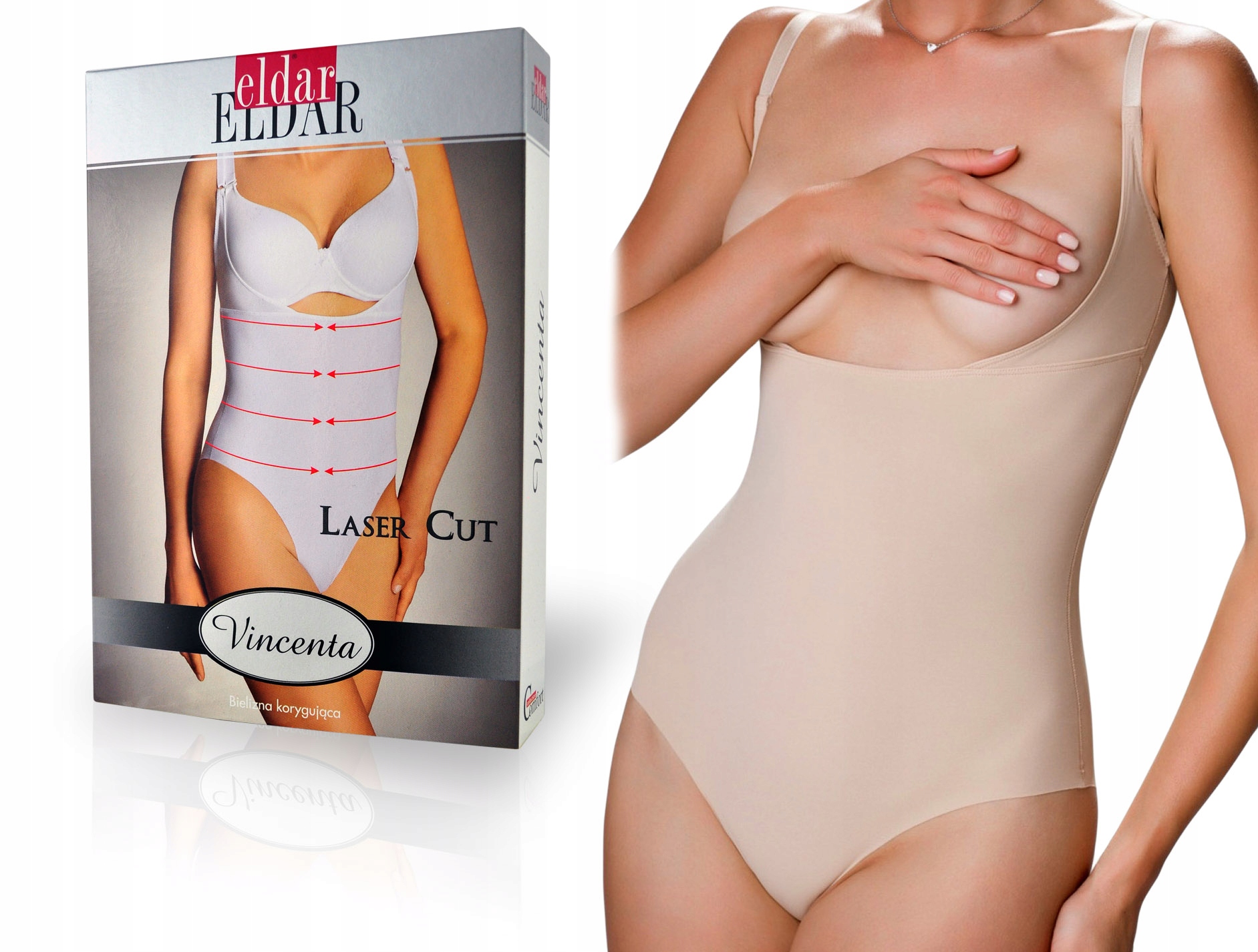 

body wyszczuplające Eldar Vincenta , Beżowe , S